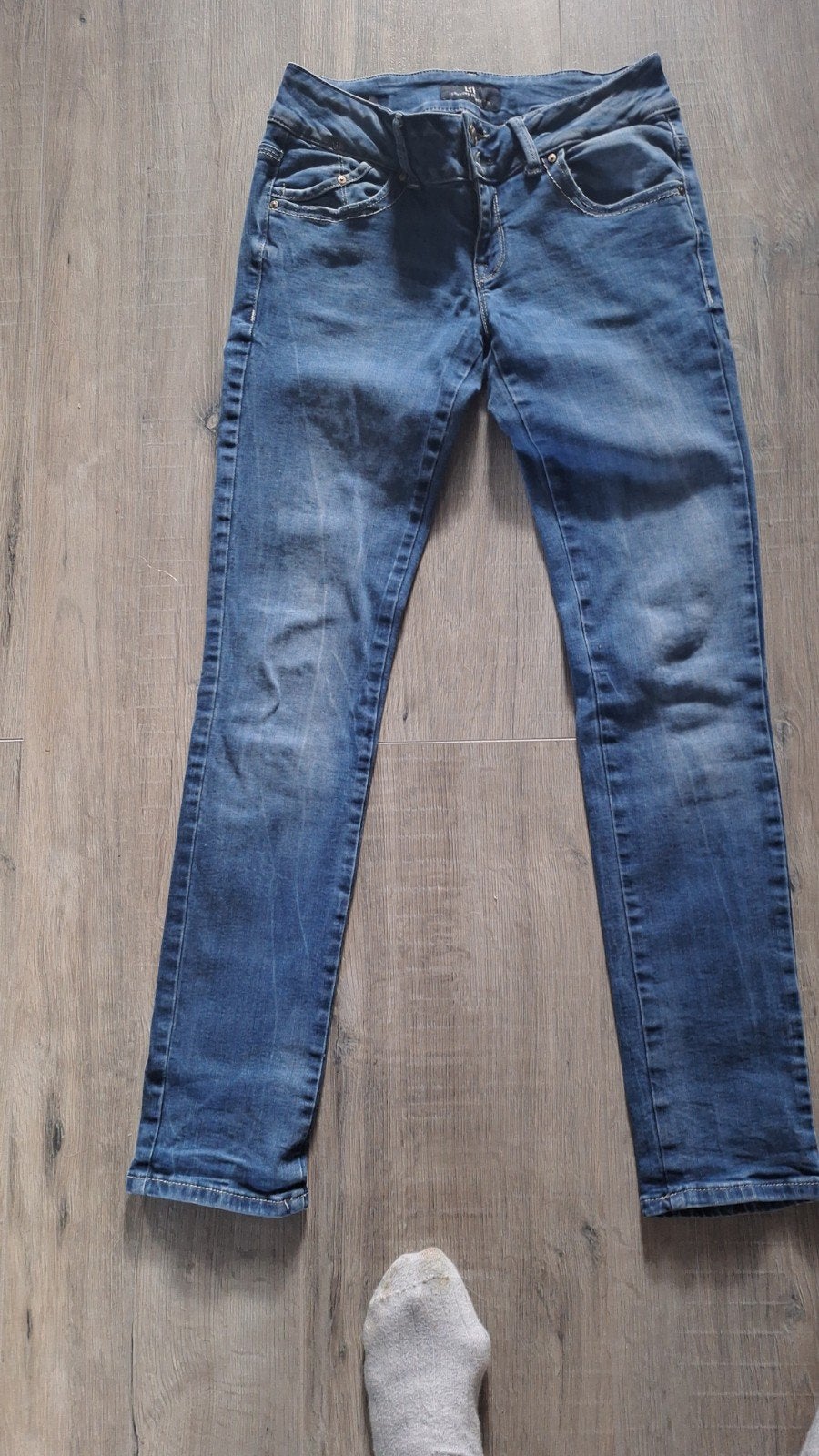 Skinny Spijkerbroek, Ophalen of Verzenden, Zo goed als nieuw, Blauw, W30 - W32 (confectie 38/40)
