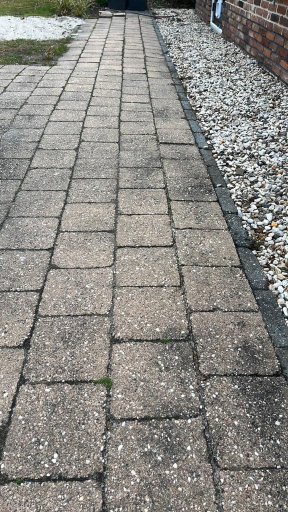 Betonsteen 20x20x6,5cm, geel, ca 60m2, Tuin en Terras, Ophalen, Beton, Overige typen