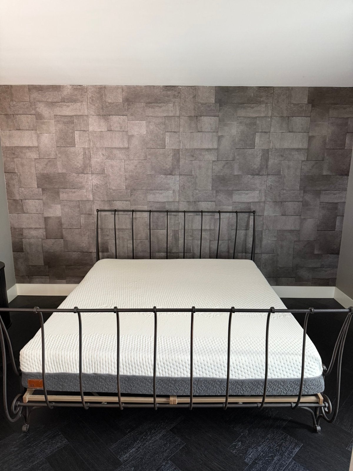 Uniek smeedijzeren bed 180x200 cm - tijdlloos design, Ophalen, Gebruikt, Overige kleuren, Tweepersoons