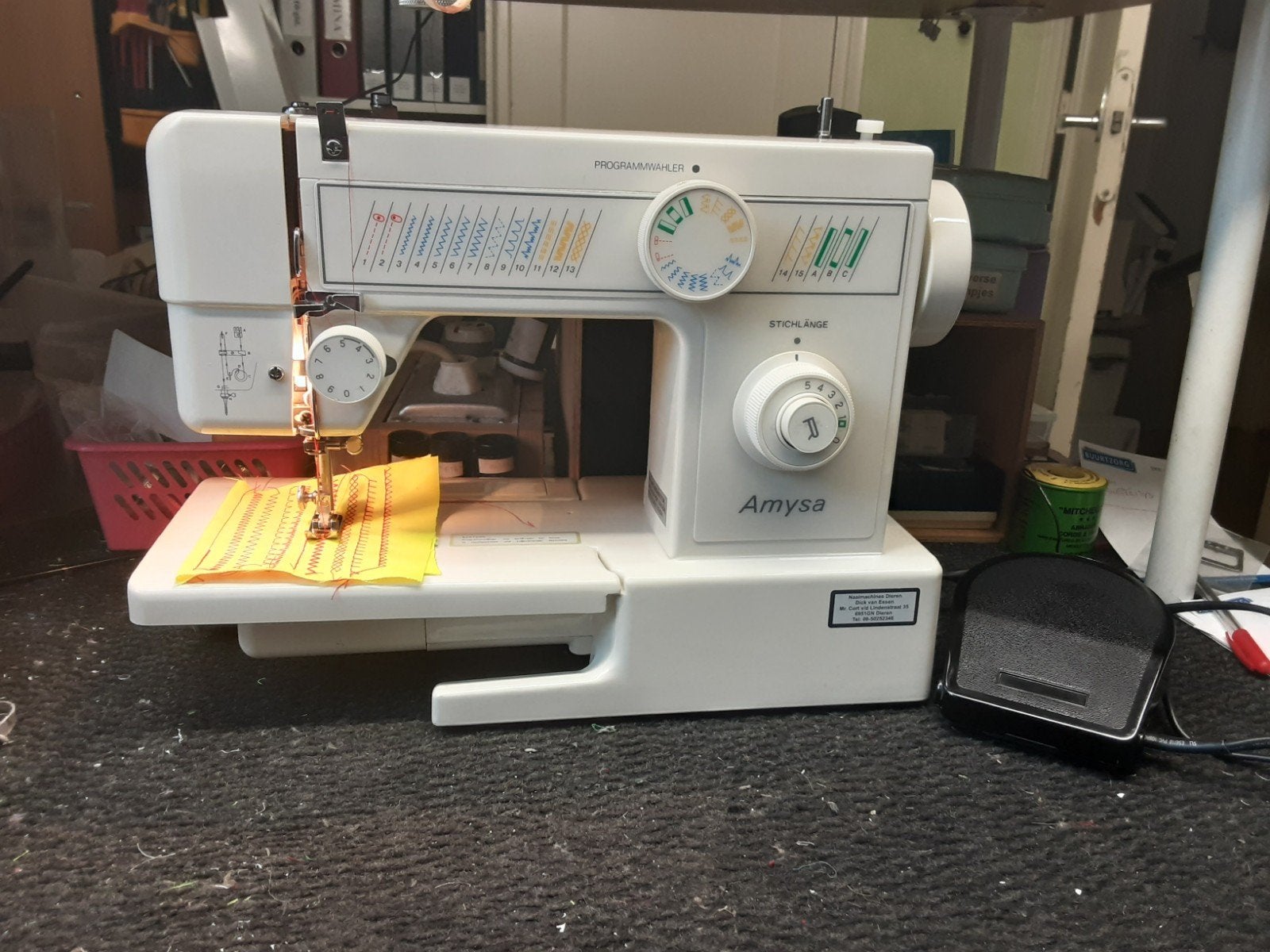 AMYSA NAAIMACHINE, Ophalen of Verzenden, Zo goed als nieuw, Naaimachine, Overige merken