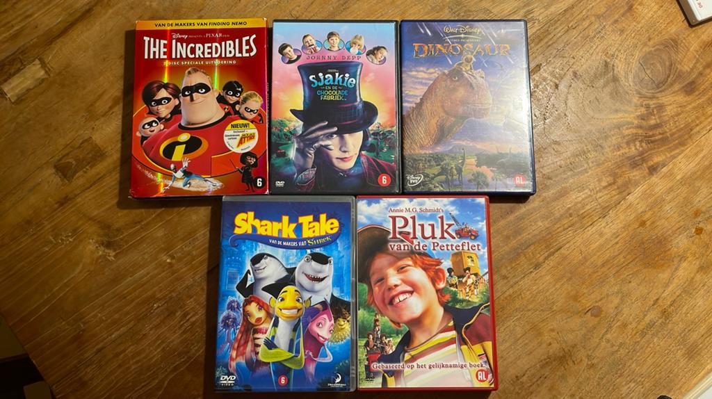 5 Originele Jeugd DVD’s, Vanaf 6 jaar, Ophalen of Verzenden, Zo goed als nieuw