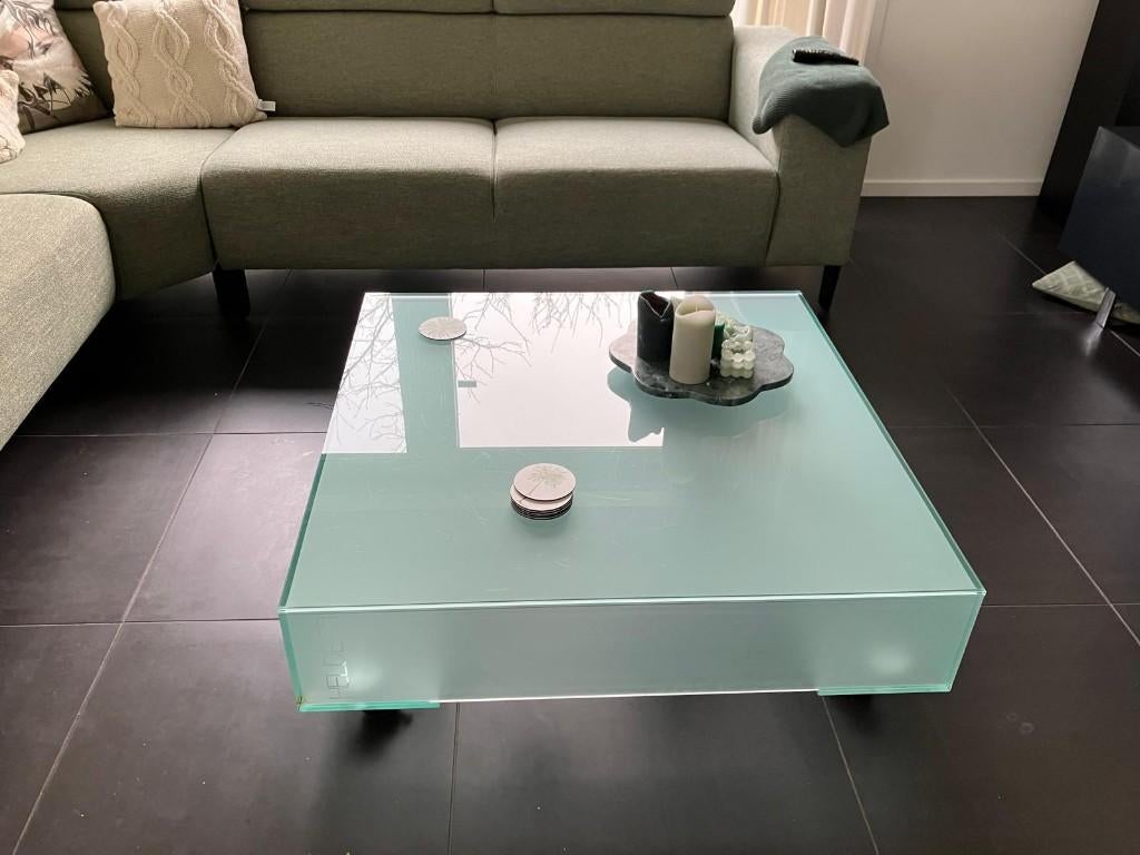 salon tafel, Huis en Inrichting, Tafels | Salontafels, Ophalen, Gebruikt, 100 tot 150 cm, 50 tot 100 cm