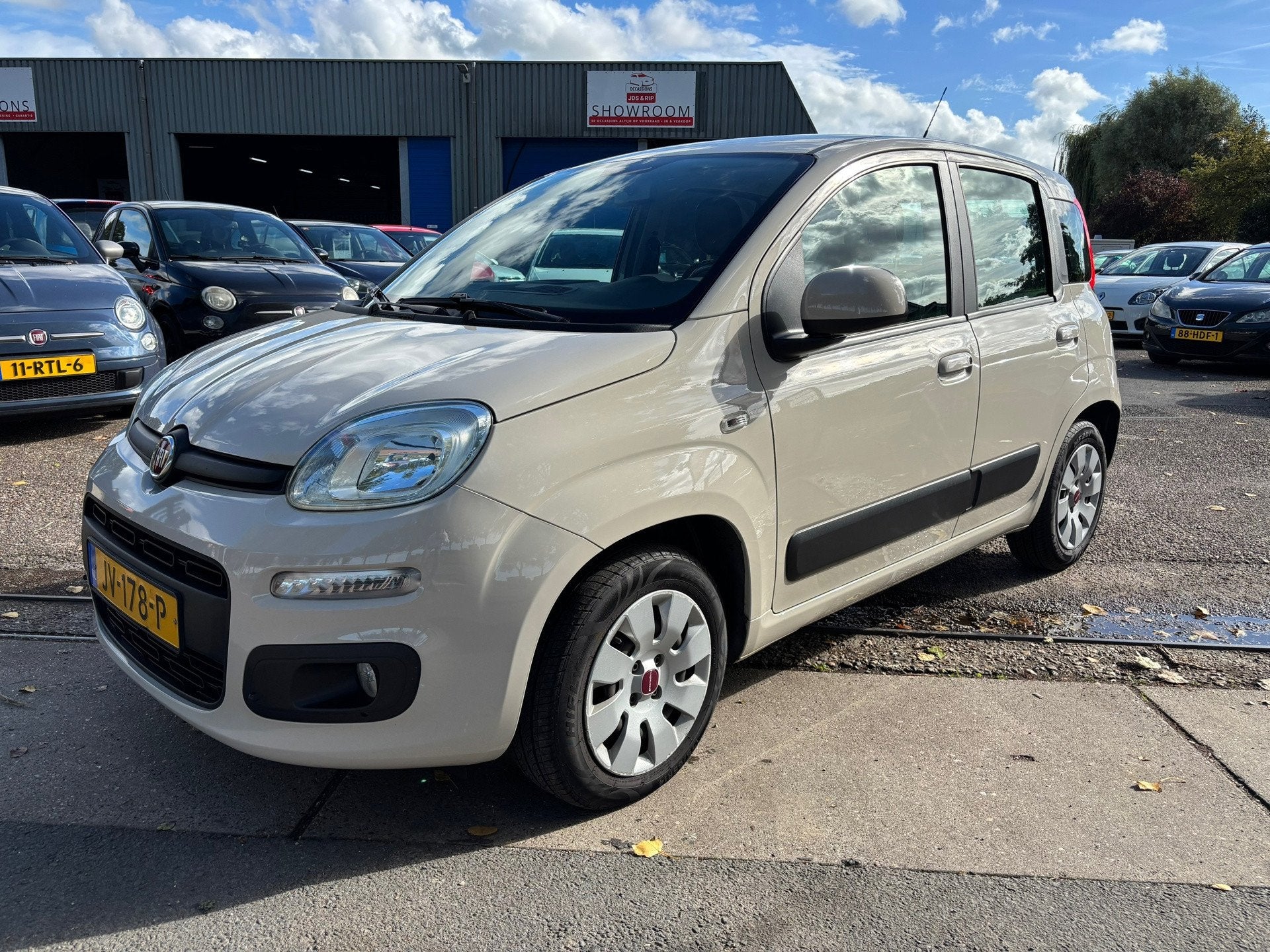 Fiat Panda 0.9 TwinAir Lounge., Auto's, Stof, Panda, Bruin, Origineel Nederlands