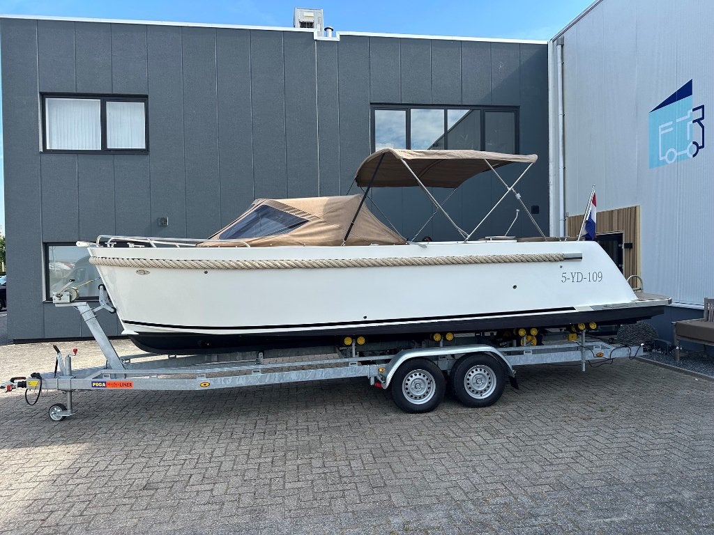 Maxima 720 Retro - Honda 135 pk (zeer luxe), Watersport en Boten, Sloepen, Ophalen, Tender, Rondzit, Zo goed als nieuw