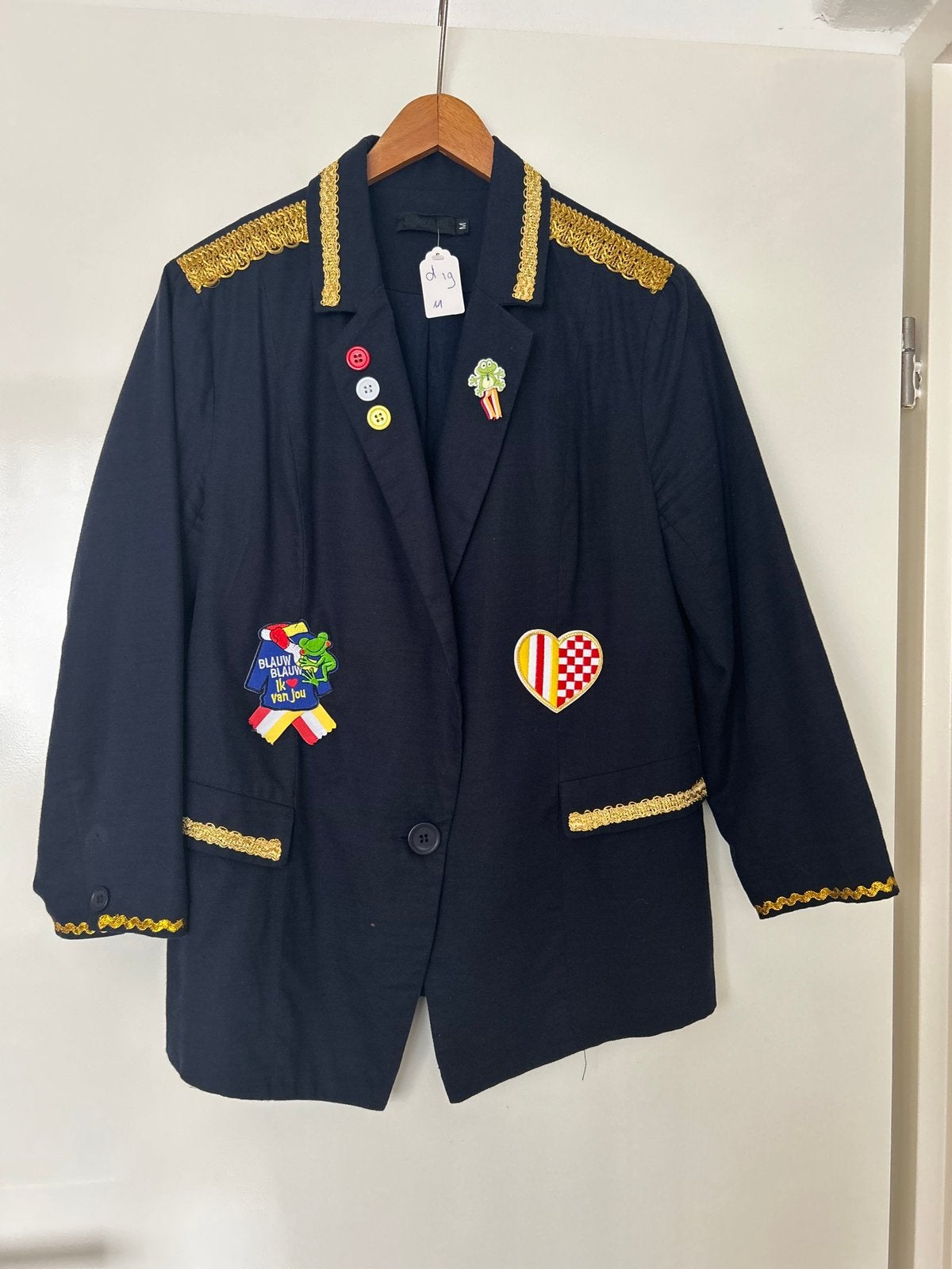 Oeteldonk dames jasje - Maat M, Ophalen of Verzenden, Zo goed als nieuw, Maat 38/40 (M), Carnaval