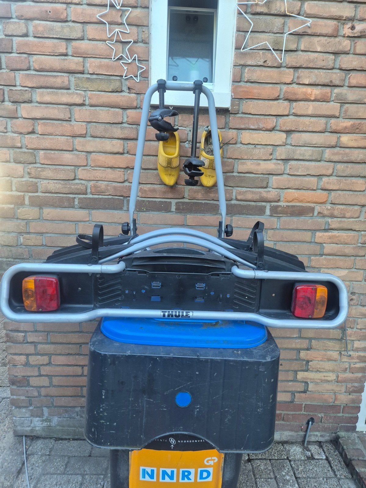 thule euroway te koop, Auto diversen, Fietsendragers, Ophalen, Gebruikt, 2 fietsen, Trekhaakdrager