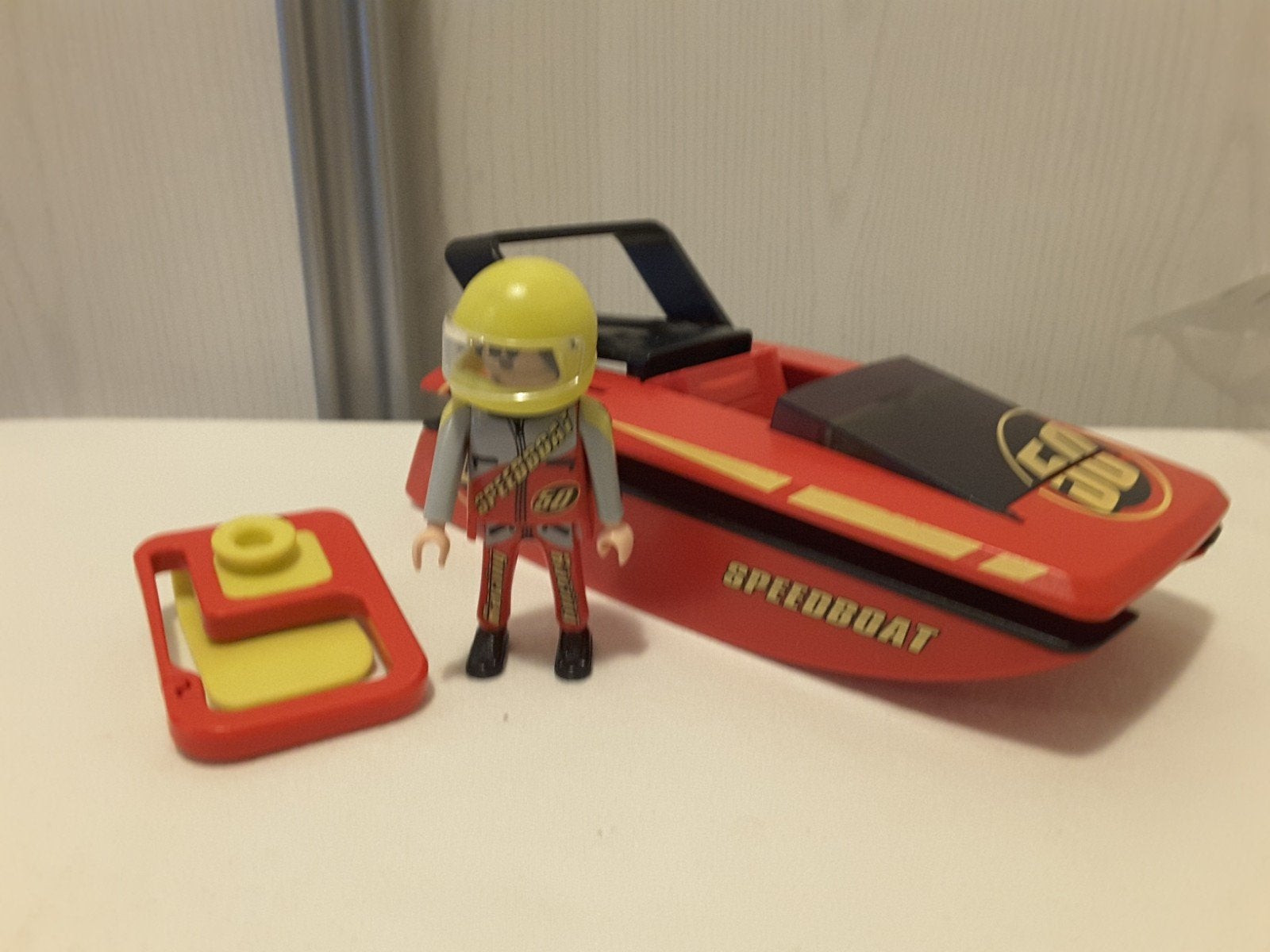 Playmobil 4341 speedboot om mee te nemen compleet.
Playmobil, Gebruikt, Complete set, Voertuig, Ophalen of Verzenden