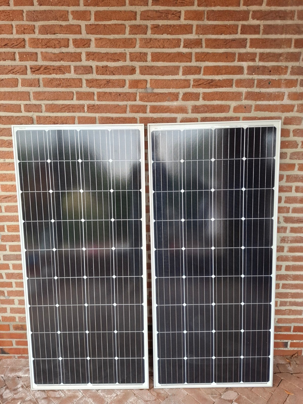 Complete zonnepanelen set met 2 accu's, omvormer enz!, Ophalen of Verzenden