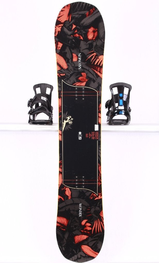 155 dames snowboard SALOMON WONDER, Black/orange, Sport en Fitness, Verzenden, Gebruikt, Board
