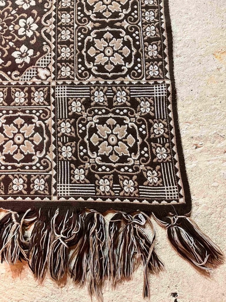 Grand foulard / sprei bruintinten reversibel 245/148 cm, Huis en Inrichting, Djt@dejuistetoon.eu, Ophalen of Verzenden, Zo goed als nieuw