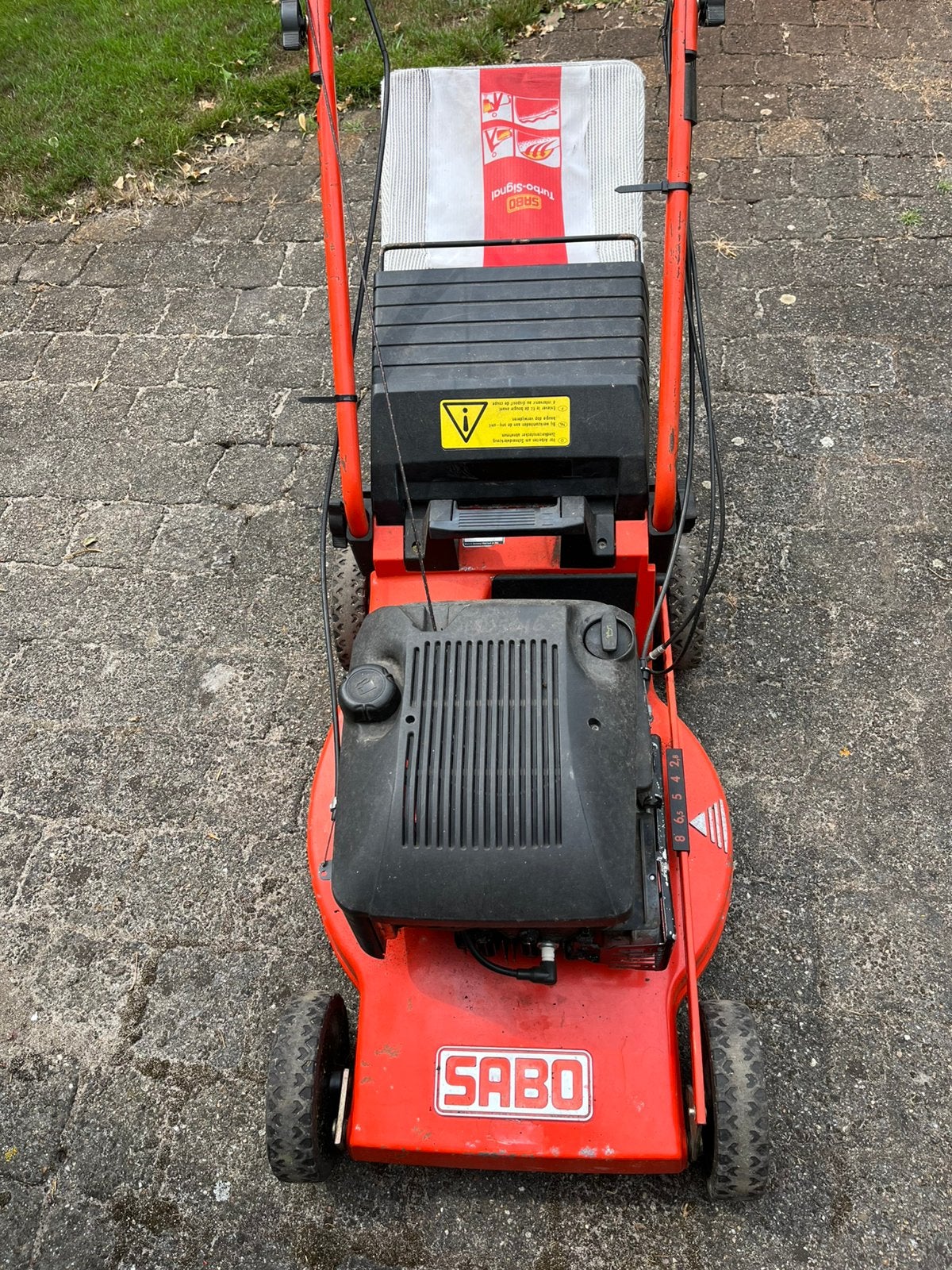 5 stuks Sabo grasmaaier  300 euro’s voor  alles., Cirkelmaaier, Gebruikt, Benzine-grasmaaier, Ophalen