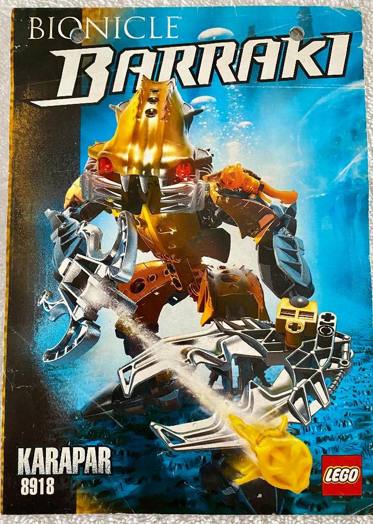 LEGO Bionicle 8918 Karapar (incomplete), Bionicle, Lego, Ophalen of Verzenden, Zo goed als nieuw