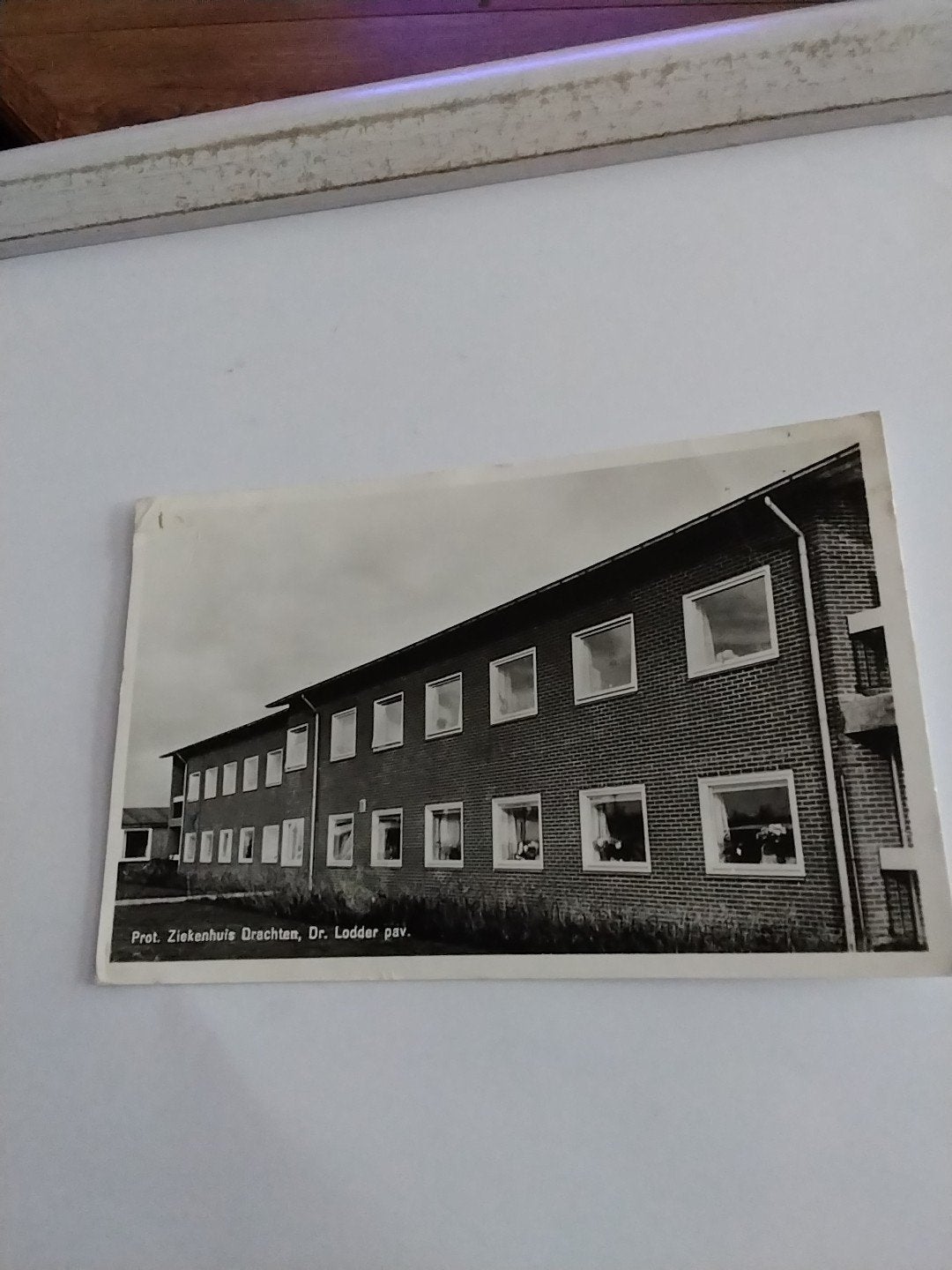 ansichtkaart: Prot. Ziekenhuis Drachten, Dr. Lodder pav., Ophalen of Verzenden, Friesland
