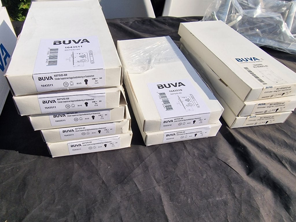 BUVA cilinderloopslot 6075N PC-72 D60 - DrR 1+3, Doe-het-zelf en Verbouw, Ophalen of Verzenden, Rvs, Slot