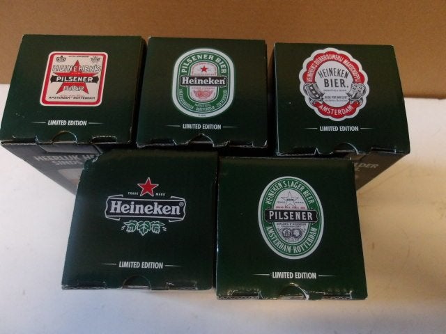 Heineken glazenset (nr.1) 5-delig, Ophalen of Verzenden, Nieuw, Glas of Glazen, Heineken