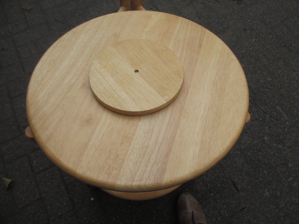 Scandinavische Ronde Trolley jaren 80/90 Jens Quistgaard, Geel, Hout, Ophalen of Verzenden, 60 cm