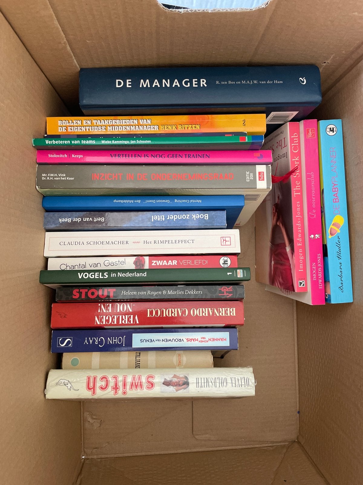 19 boeken: leesplezier of voor de rommelmarkt, Ophalen of Verzenden, Gelezen