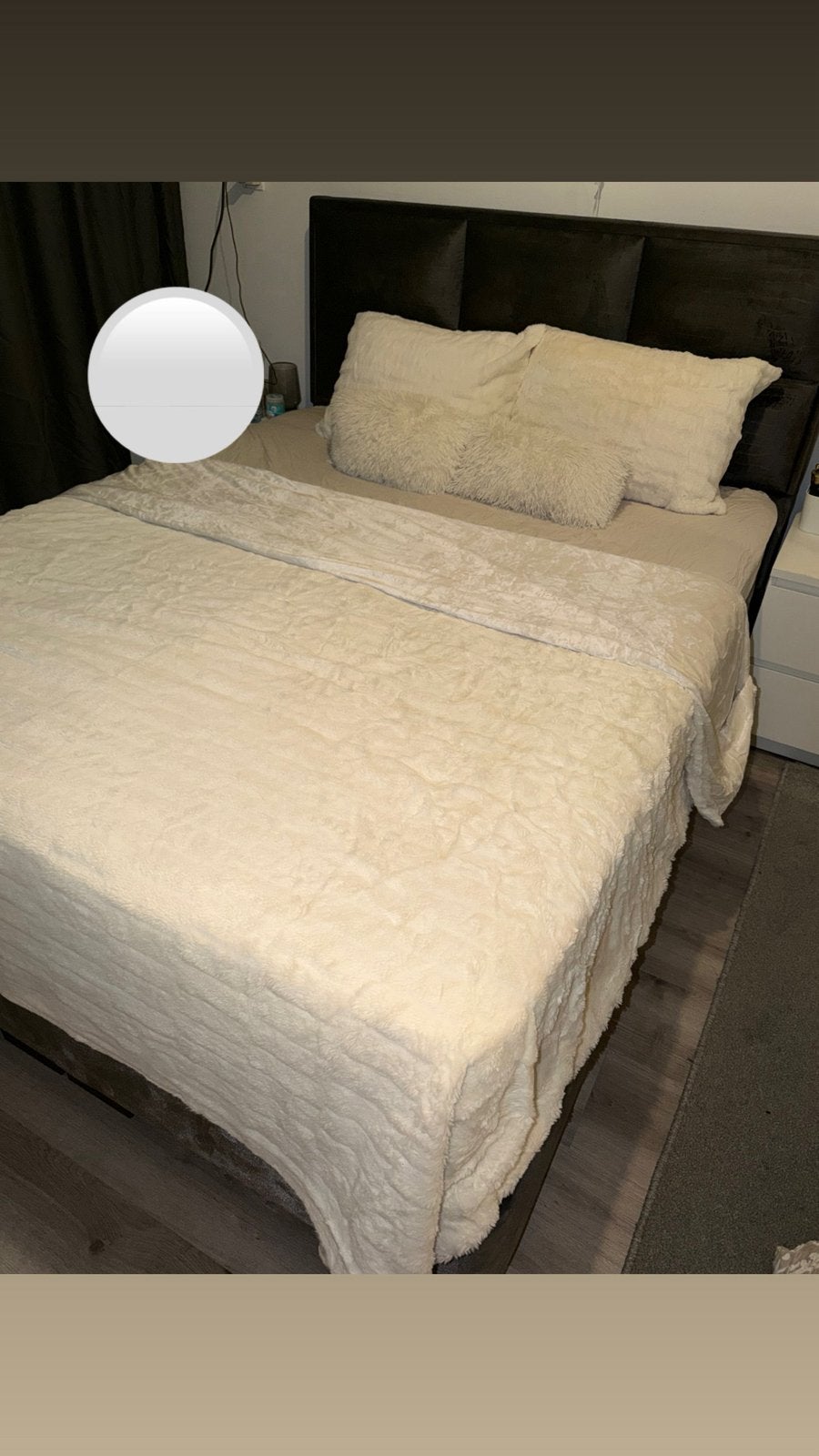 Foto 3 van Boxspring suede antraciet met opbergruimte