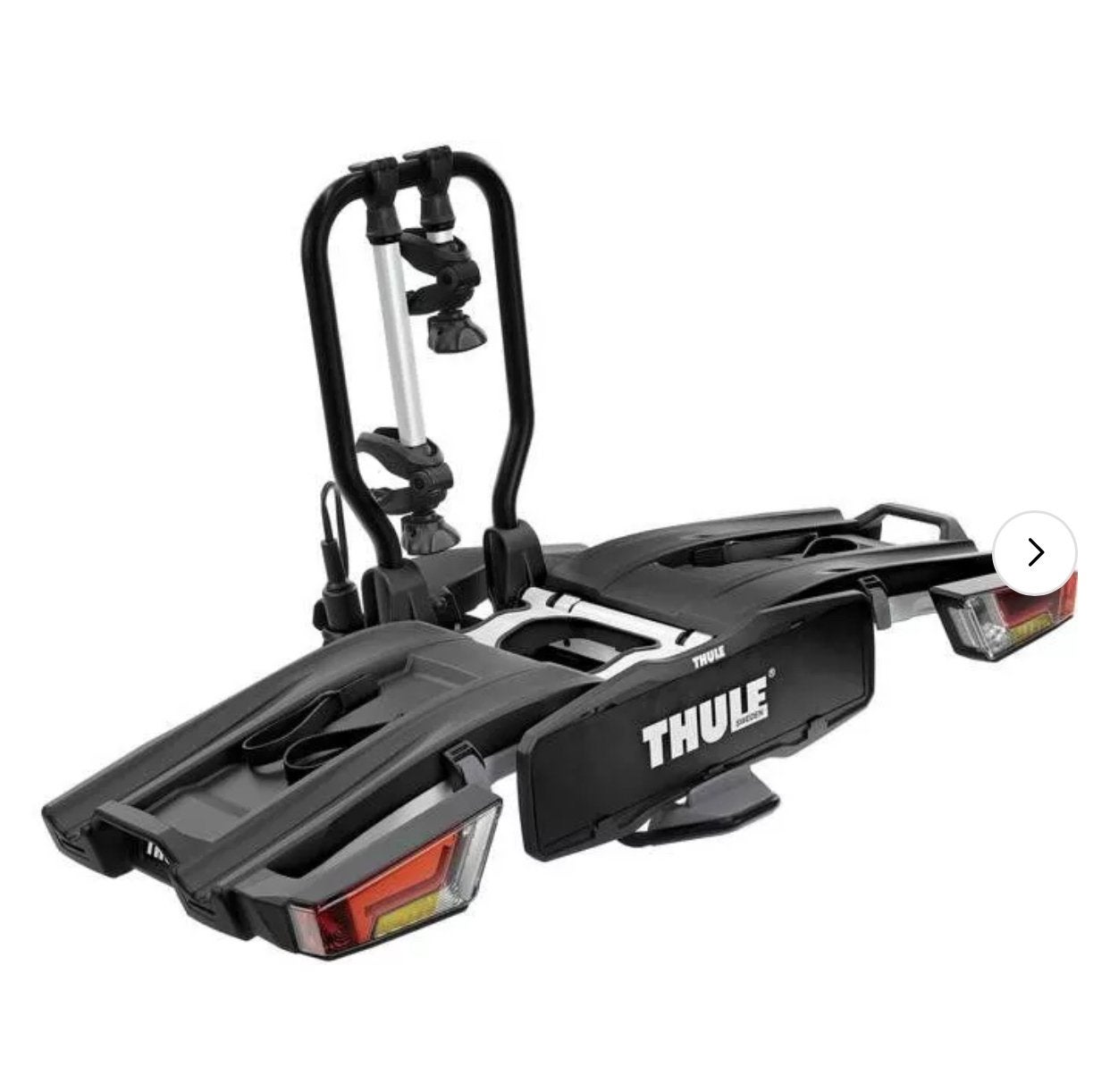 Gezocht: Thule trekhaak fietsendrager voor 2 e-bikes, Ophalen, Gebruikt, 2 fietsen, Trekhaakdrager