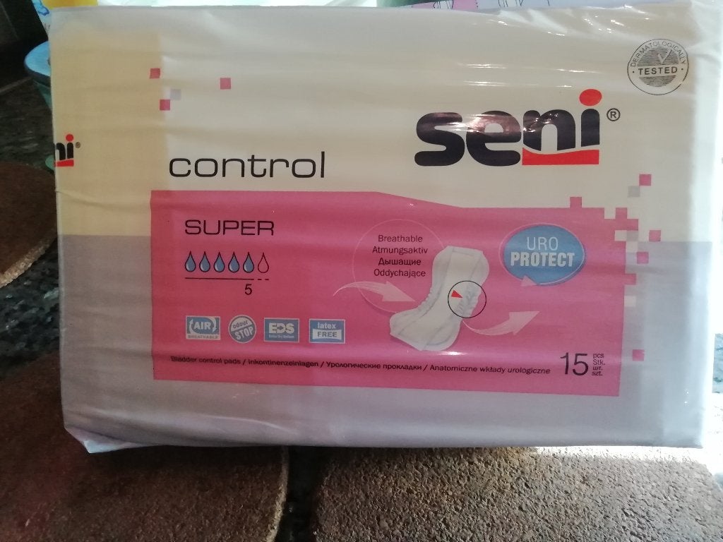 Seni Control Super incontinentie inlegger 15 st p pak € 2,-, Ophalen of Verzenden, Nieuw