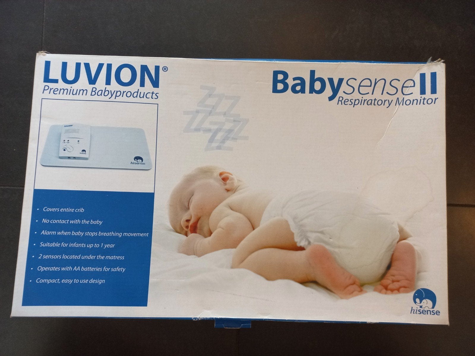 luvion babysense 2 respiratory monitor ademhalingsmatje, Kinderen en Baby's, Ophalen, Minder dan 100 meter