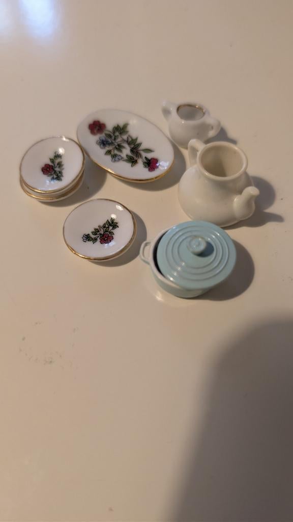 Miniatuur servies setje - Zo goed als nieuw, Ophalen of Verzenden, Zo goed als nieuw, 1:144 of kleiner