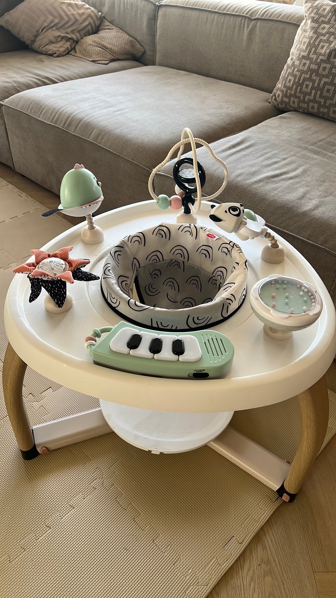 Tiny Love Stationary Activity Center Black & White Decor, Ophalen of Verzenden, Gebruikt