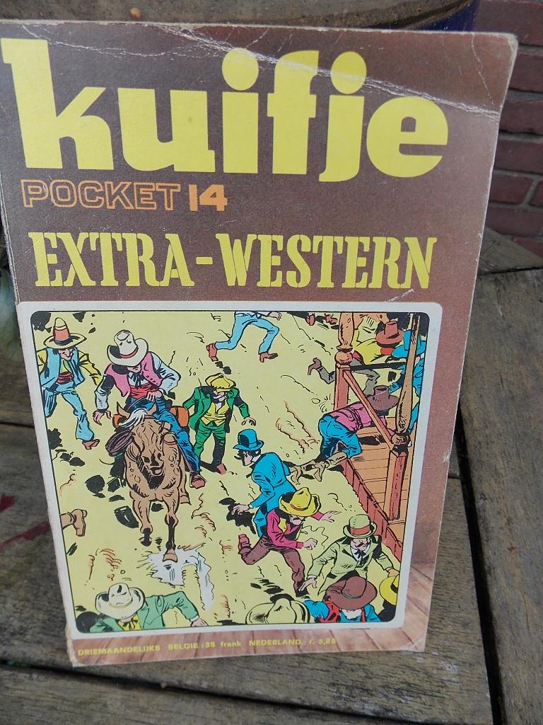 Kuifje- pocket 14 - extra-western, Boeken, Eén stripboek, Ophalen of Verzenden, Gelezen