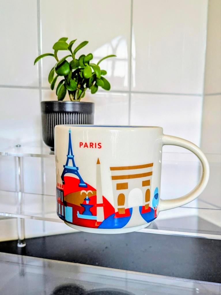 Starbucks mok Paris you are here 2016 zgan, Huis en Inrichting, Keuken | Servies, Ophalen of Verzenden, Zo goed als nieuw, Keramiek