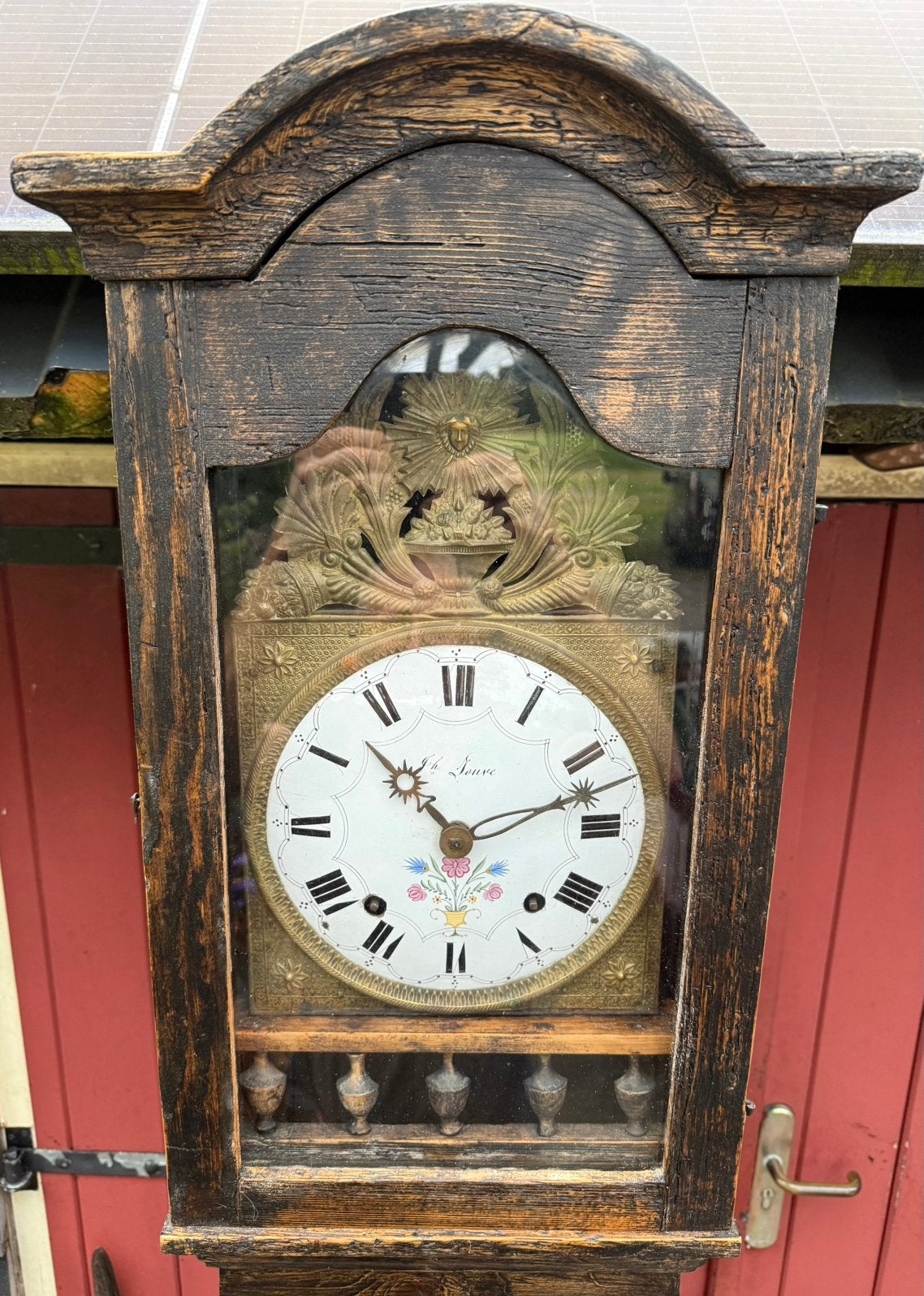 comtoise in kast, Ophalen of Verzenden