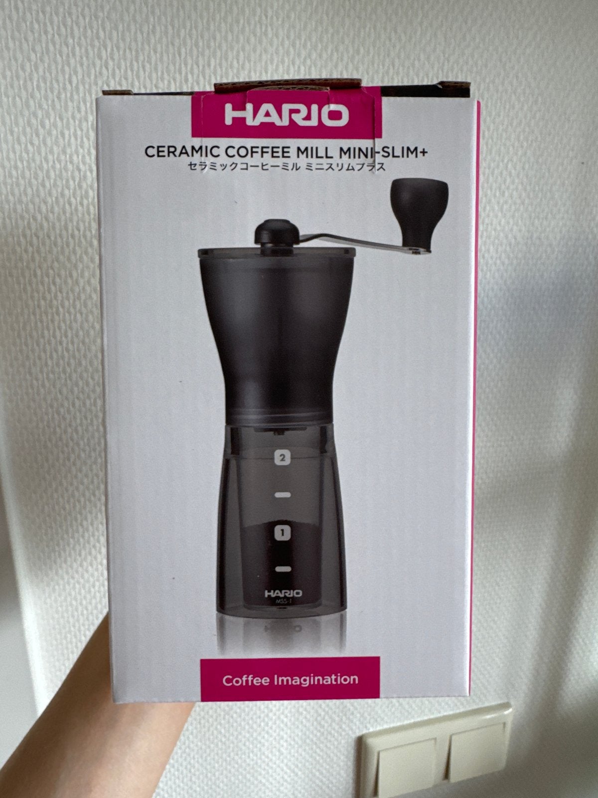 Hario Adjustable Ceramic Coffee Grinder Mini-Slim+, Ophalen of Verzenden, Nieuw