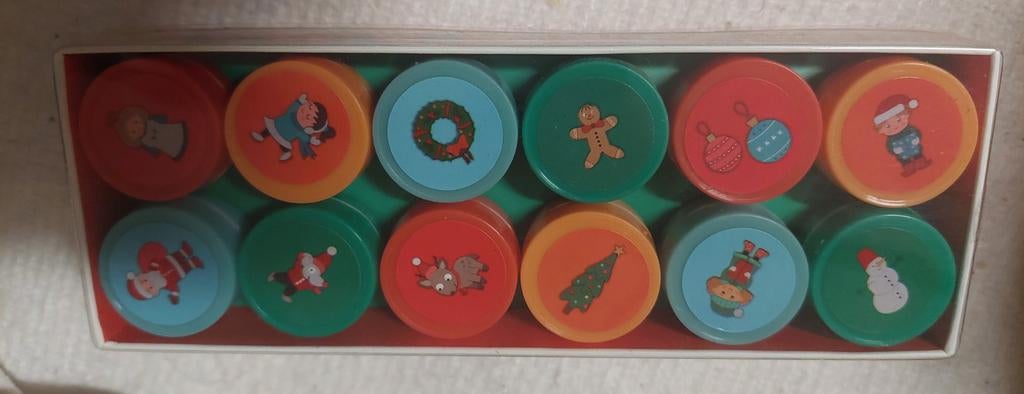 Kerst stempels 12st   nieuw, Ophalen of Verzenden, Nieuw, Knutselwerk