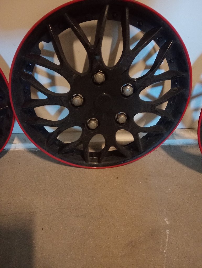 Zgan 4x maal gave Wieldoppen 14 Inch --39cm Diameter, Ophalen of Verzenden, Zo goed als nieuw