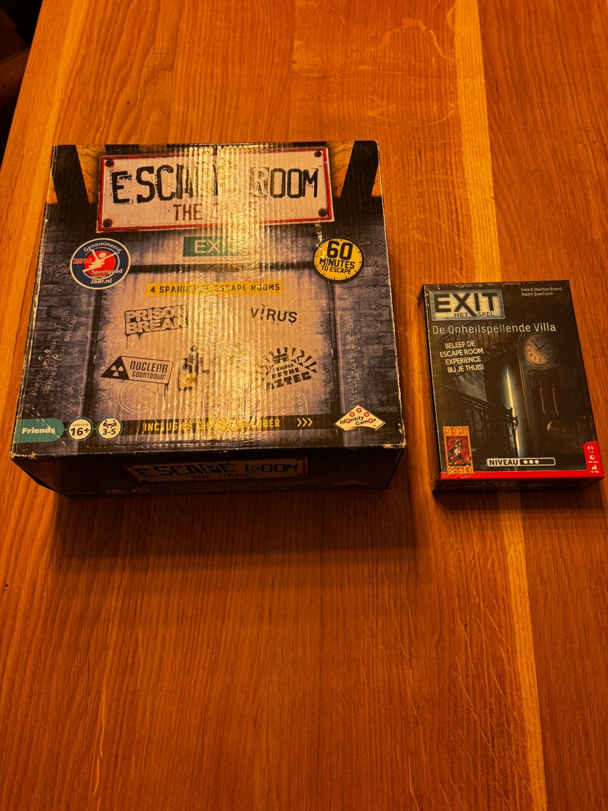 Escape room spel, Ophalen, Zo goed als nieuw