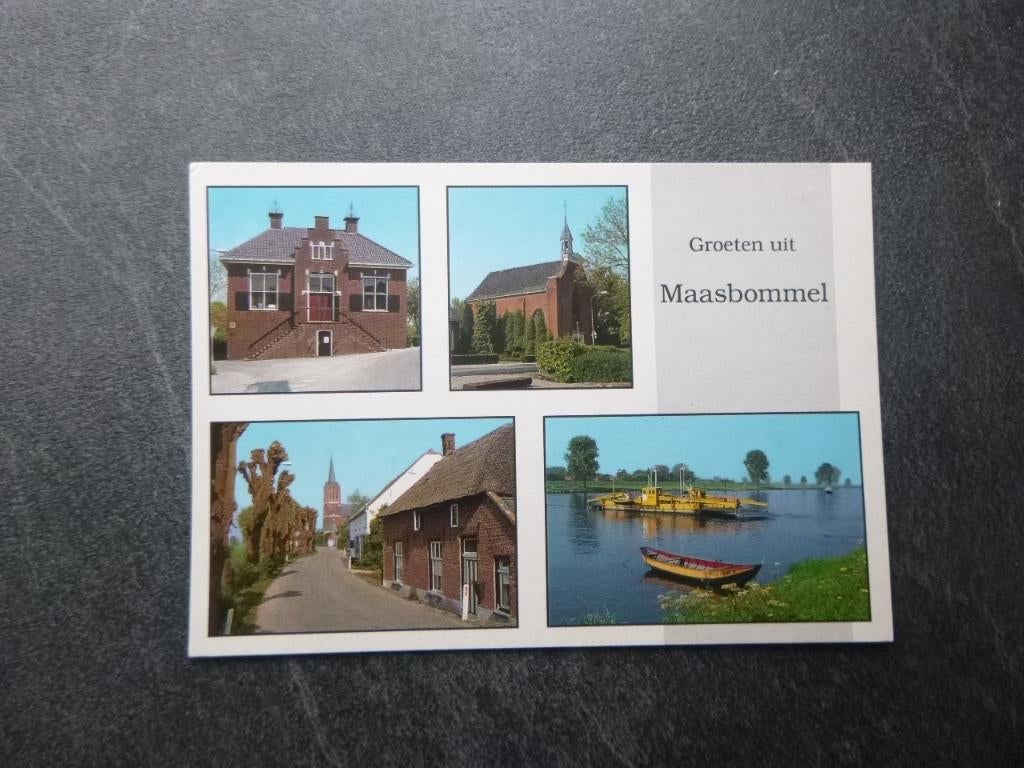Maasbommel, veerboot/kerk, Verzenden, 1980 tot heden, Noord-Brabant