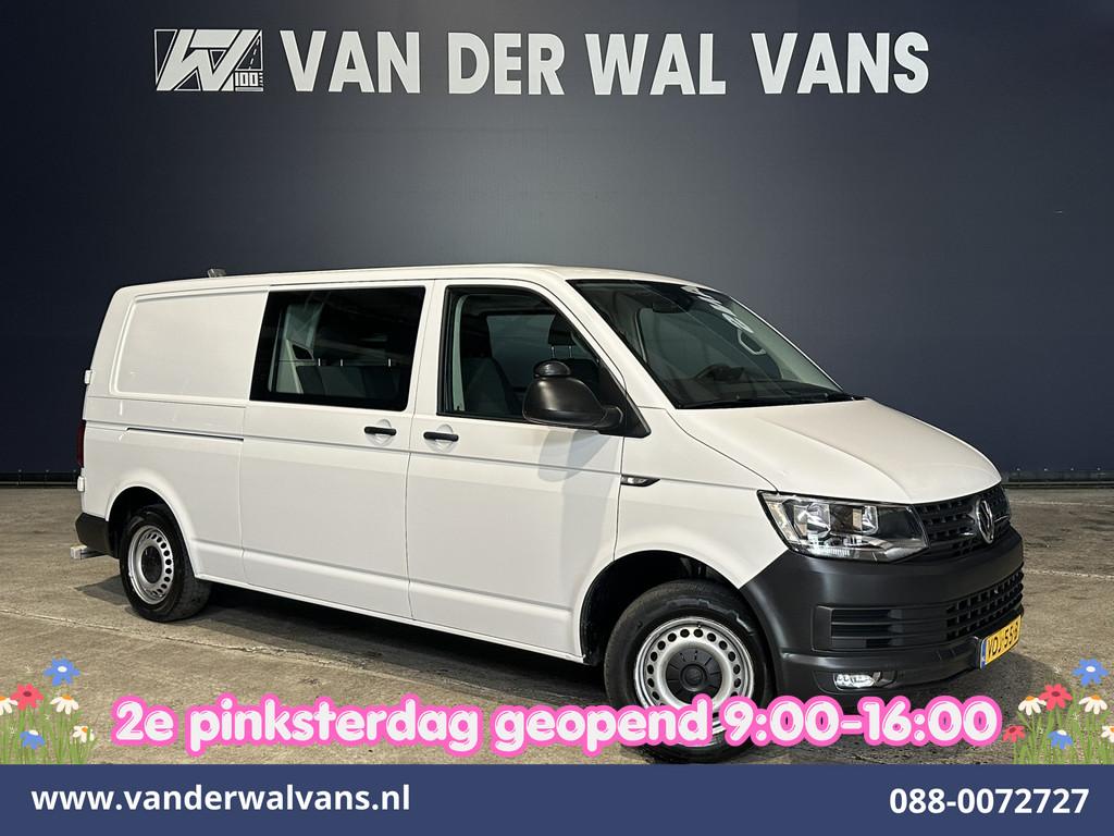 Volkswagen Transporter 2.0 TDI 150pk L2H1 Dubbele Cabine Eur, Auto's, Voorwielaandrijving, Stof, Gebruikt, 4 cilinders