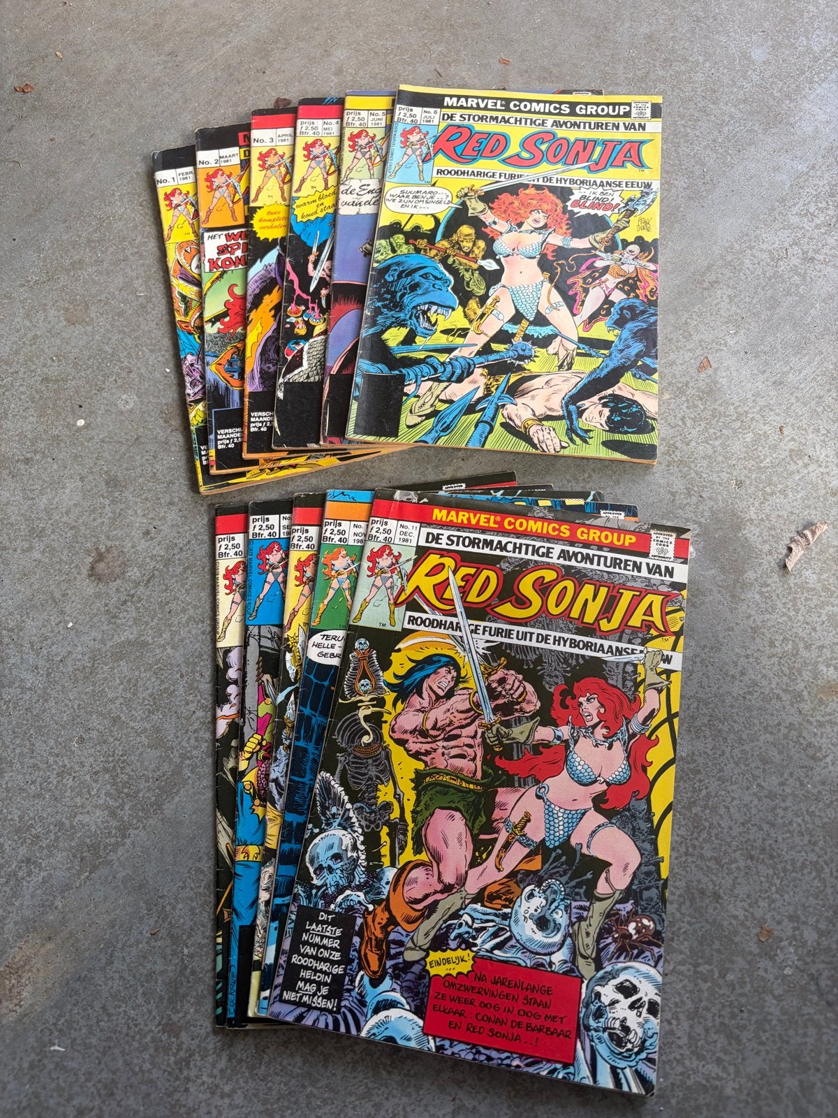 Red Sonja Marvel Comics Group - 1 t/m 11, Meerdere stripboeken, Ophalen of Verzenden, Gelezen