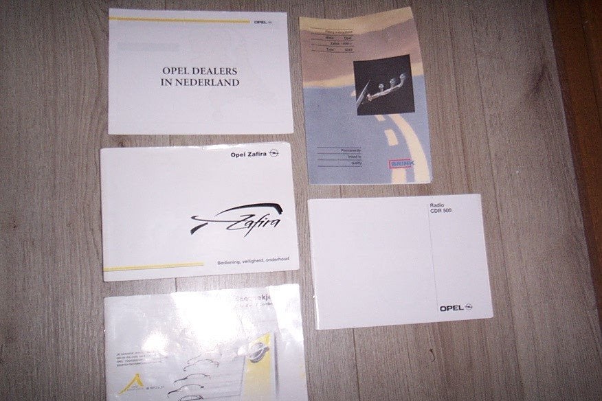 Gebruikershandleiding+div OPEL ZAFIRA type A   1999/2005, Ophalen of Verzenden