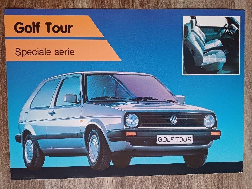 VW Golf Tour leaflet uit 1987, Verzenden, Zo goed als nieuw, Volkswagen