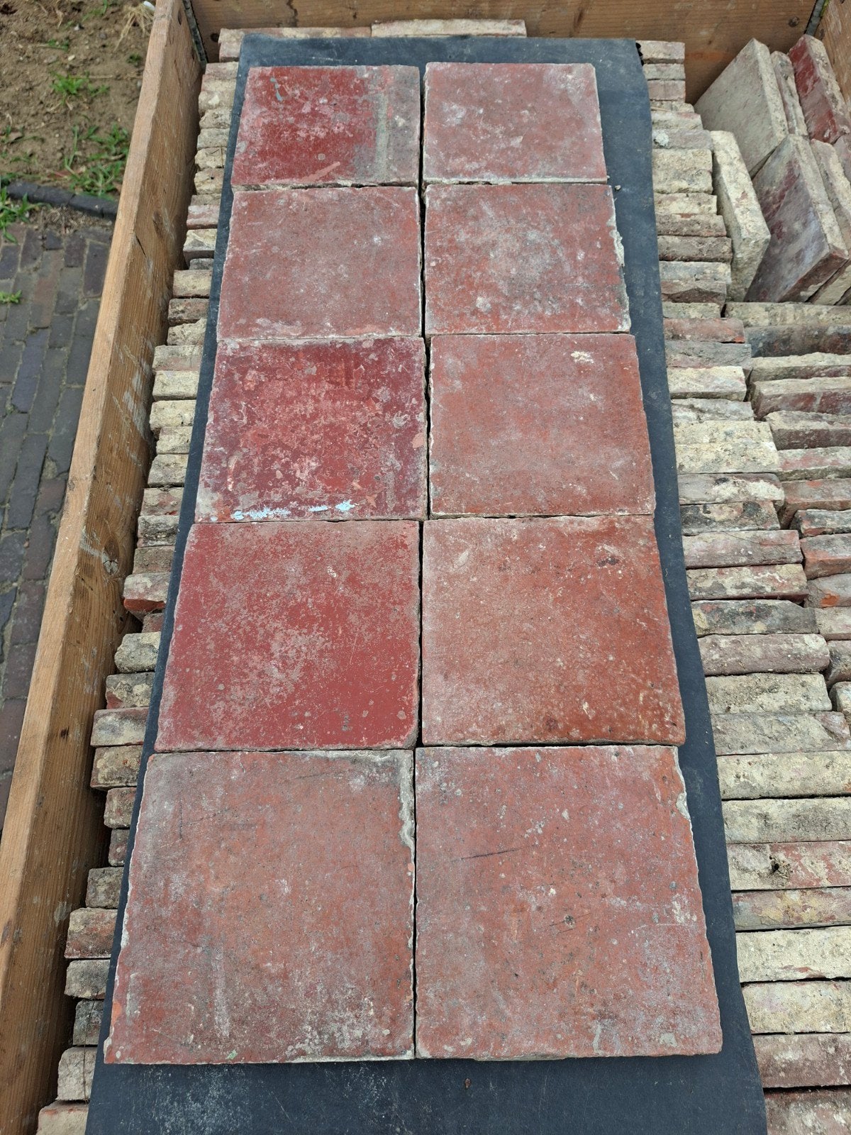 Te Koop: partij oude antieke estrikken 12,5 m2, Overige materialen, Gebruikt, Minder dan 20 cm, 10 m² of meer
