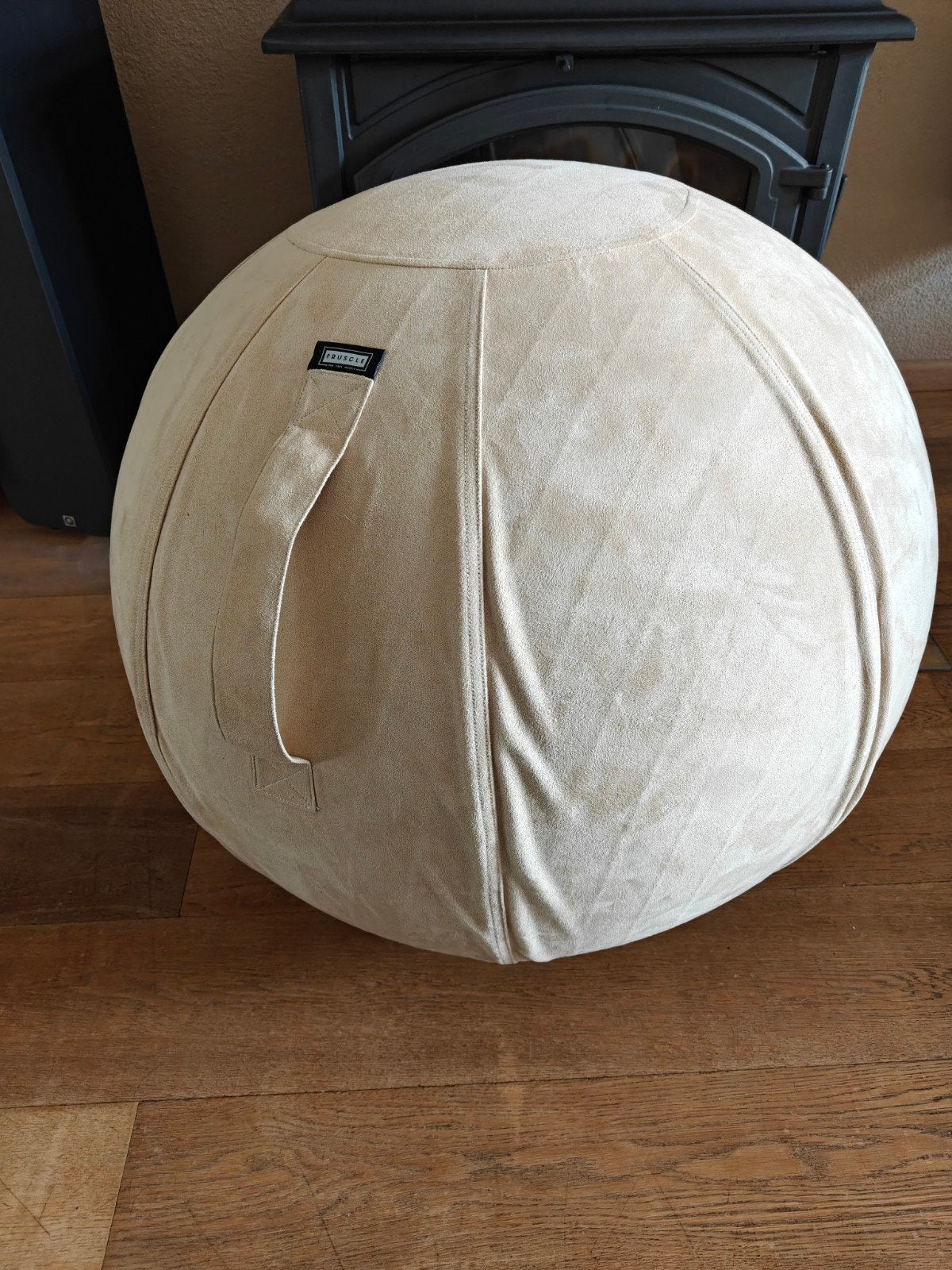 Fruscle zitbal beige 75 cm - Ergonomisch en comfortabel, Ophalen of Verzenden, Zo goed als nieuw, Overige kleuren, Eén