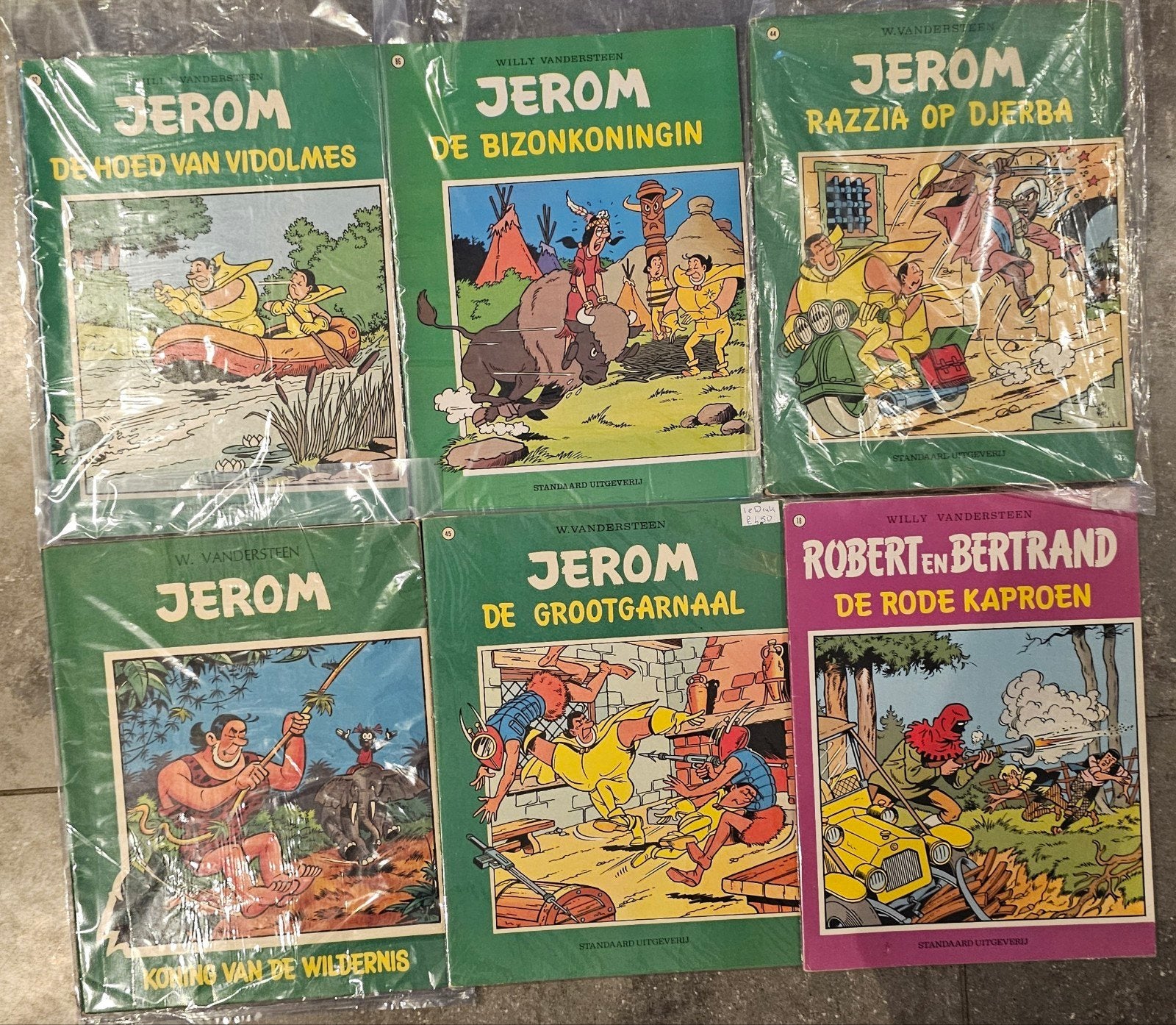 Jerom en Robert en Bertrand stripboeken - 6 stuks, Boeken, Meerdere stripboeken, Ophalen of Verzenden, Zo goed als nieuw, Willy Vandersteen