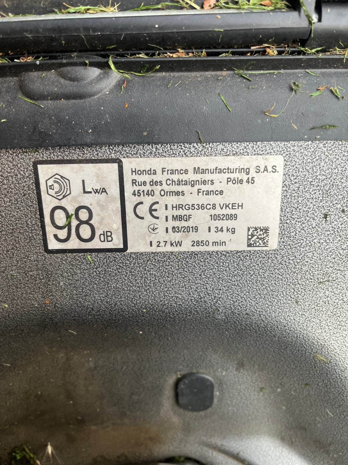 honda grasmaaier HRG 536C8, Ophalen, Gebruikt, 50 cm of meer, Mulchfunctie