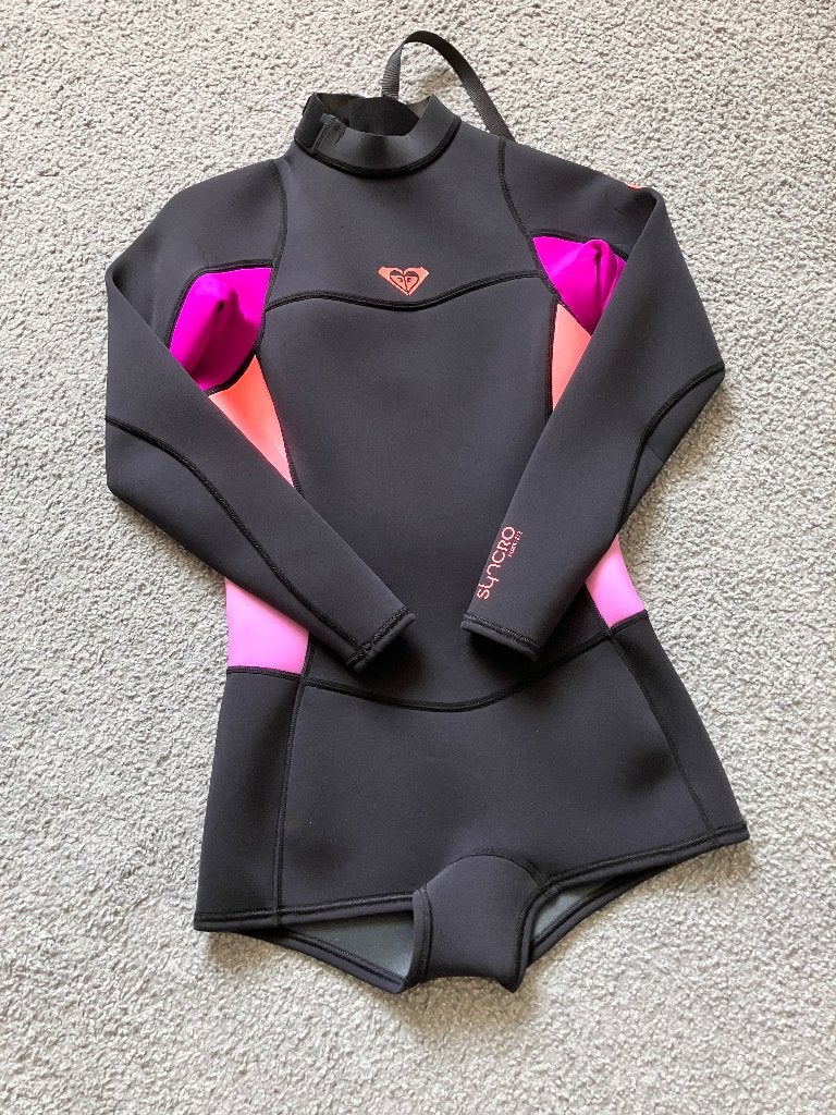 Roxy wetsuit short 2mm - mt 8, Wetsuit, Roxy, Ophalen of Verzenden, Zo goed als nieuw