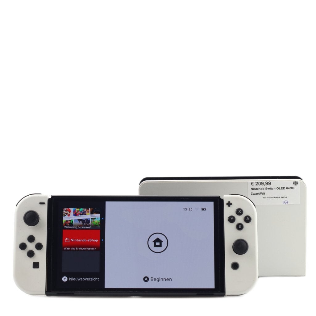 Nintendo Switch OLED 64GB Zwart/Wit, Nintendo, Zo goed als nieuw, Support@nintendo.com, 11-1 Hokotate-cho, Kamitoba, Minami-ku
Kyoto 601-8501
Japan