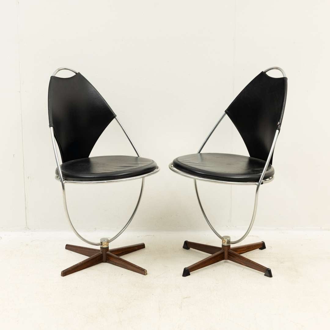 Set of 4 Arne Dahlén design dinning chairs, Ophalen of Verzenden