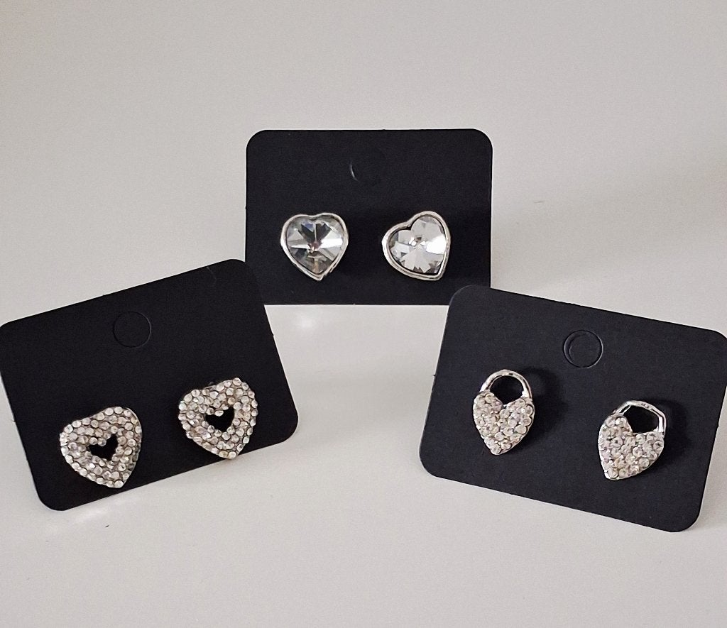 Super leuke hartjes oorbellen Nieuw, Ophalen of Verzenden, Nieuw, Zilver, Overige materialen