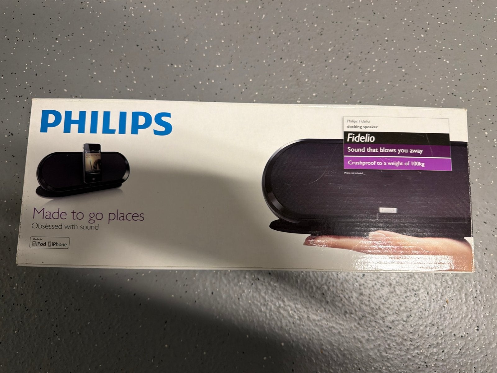 Philips Fidelio docking speaker voor iPod/iPhone, Philips, Gebruikt, Ophalen of Verzenden, Draagbare speaker
