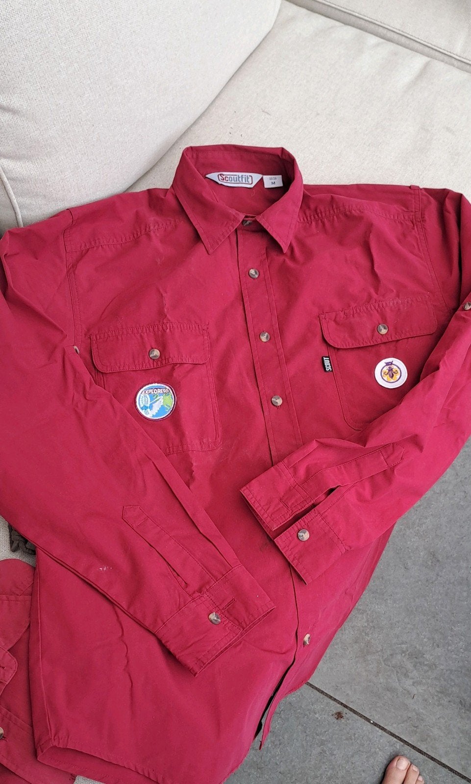Scouting blouse explorer, Verzamelen, Scouting, Ophalen of Verzenden, Zo goed als nieuw, Kleding