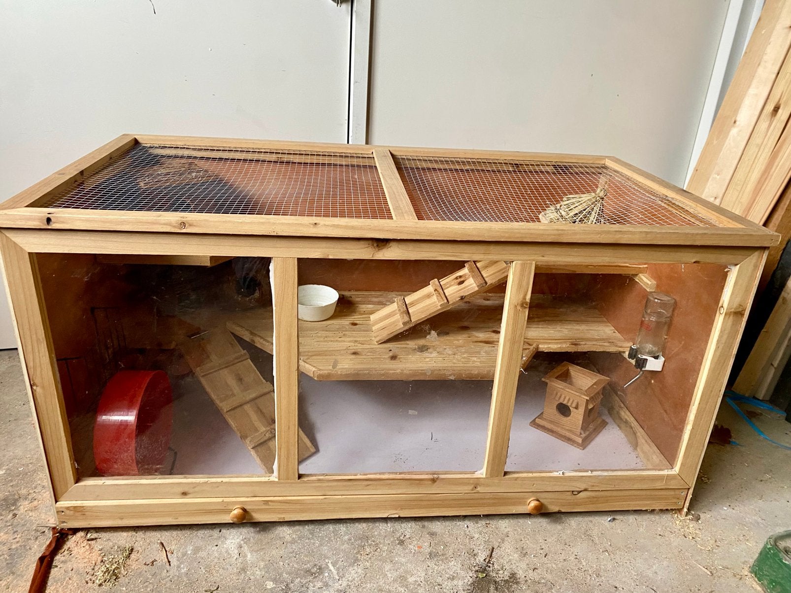 Gerbil / muizen / hamster hok /terranium met toebehoren, Muis, Hok, Ophalen, Minder dan 60 cm